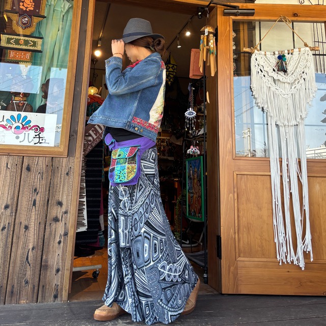 パッチワークヒップバッグ