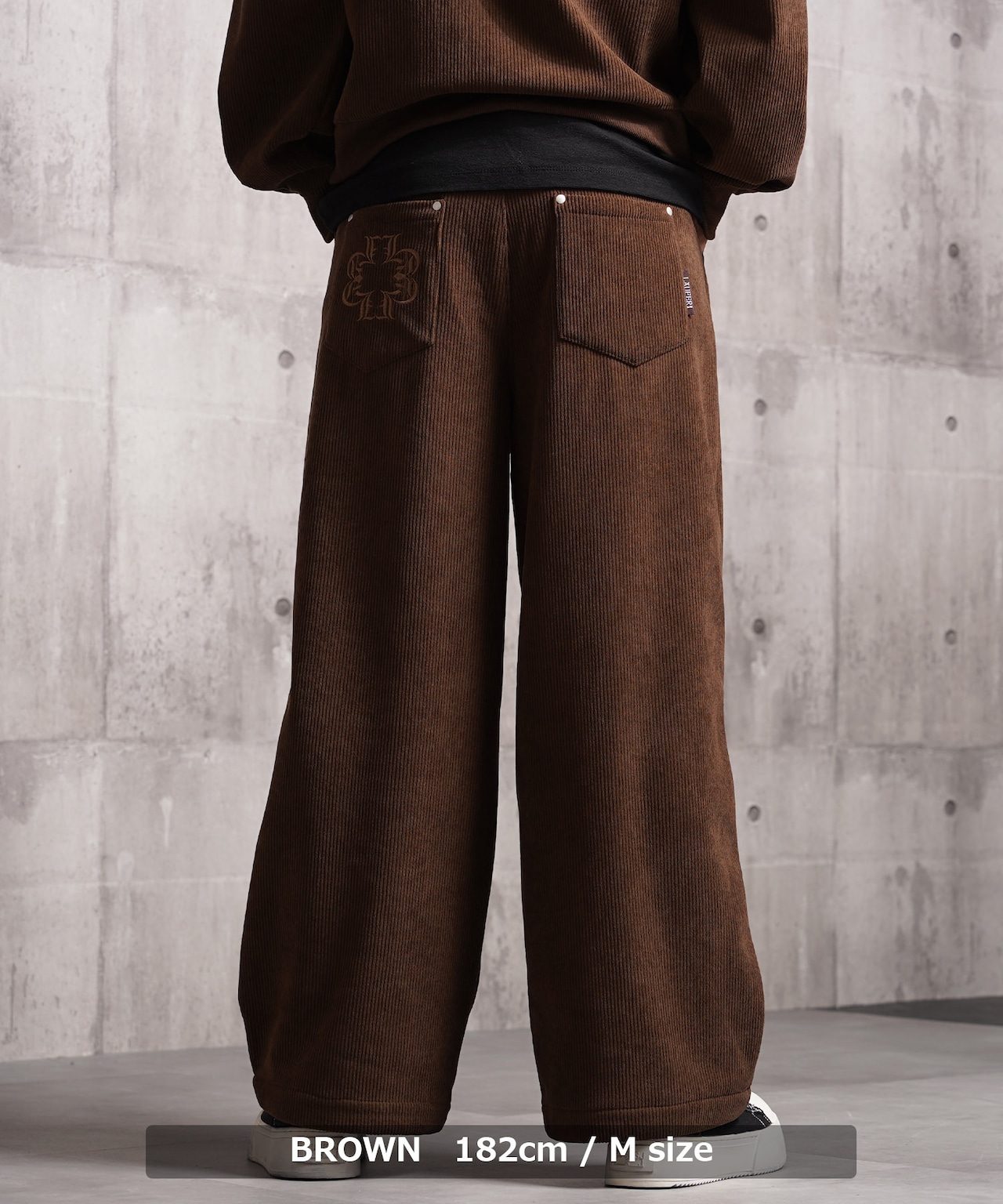 ◆コーデュロイ ワイドストレートパンツ◆lf-25104