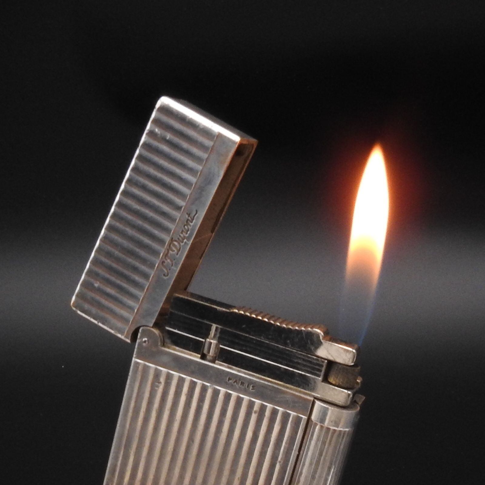 S.T Dupont 快音 エス テー デュポン ライン2 ガスライター シルバー