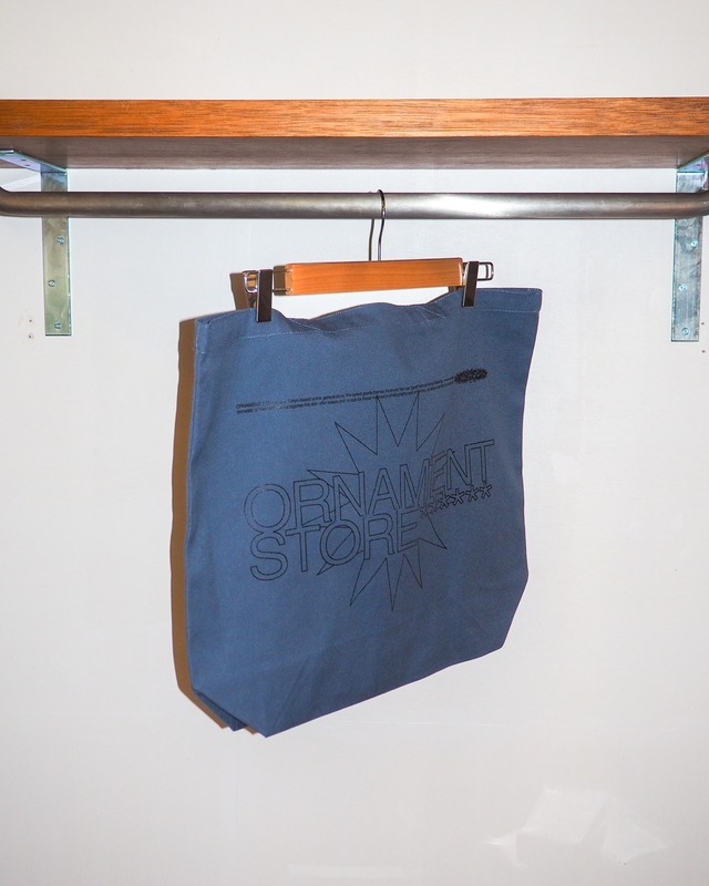 ORNAMENT STORE "Introduce" stone blue Big Tote-bag