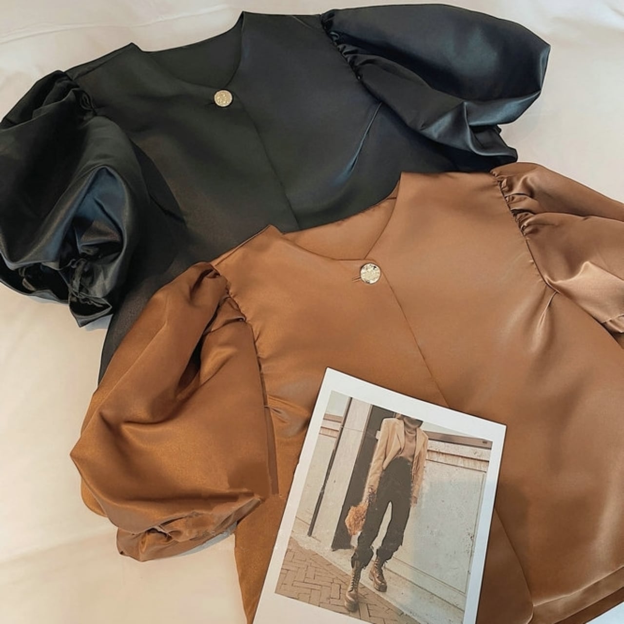 Balloon Sleeve Blouse 00737