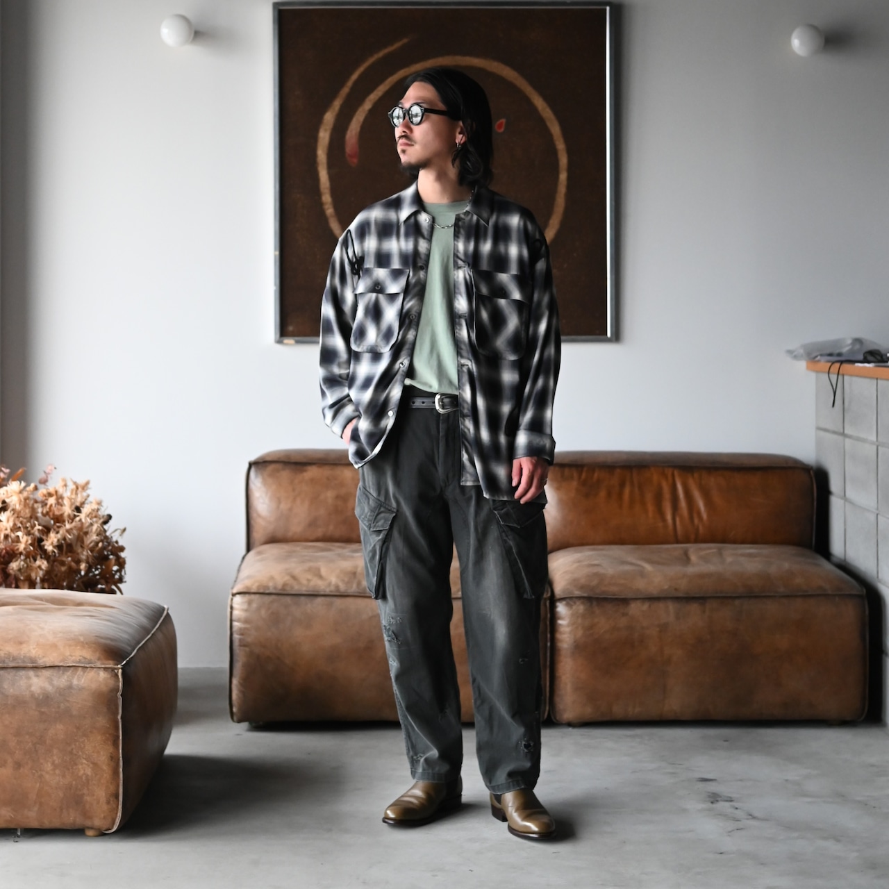 Leh / Embroidery Check Shirts