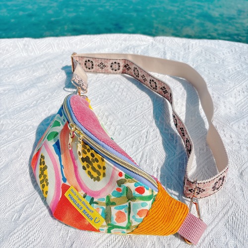 ボディバッグ(コーデュロイ)トロピカルフルーツ