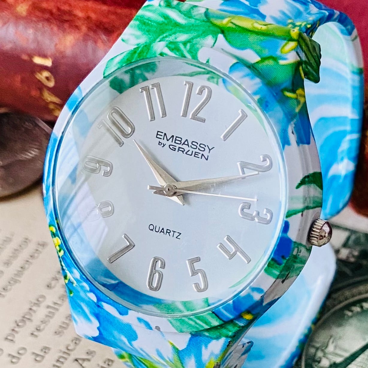 レオウォッチ【高級時計グリュエン】Embassy by Gruen クォーツ 腕時計