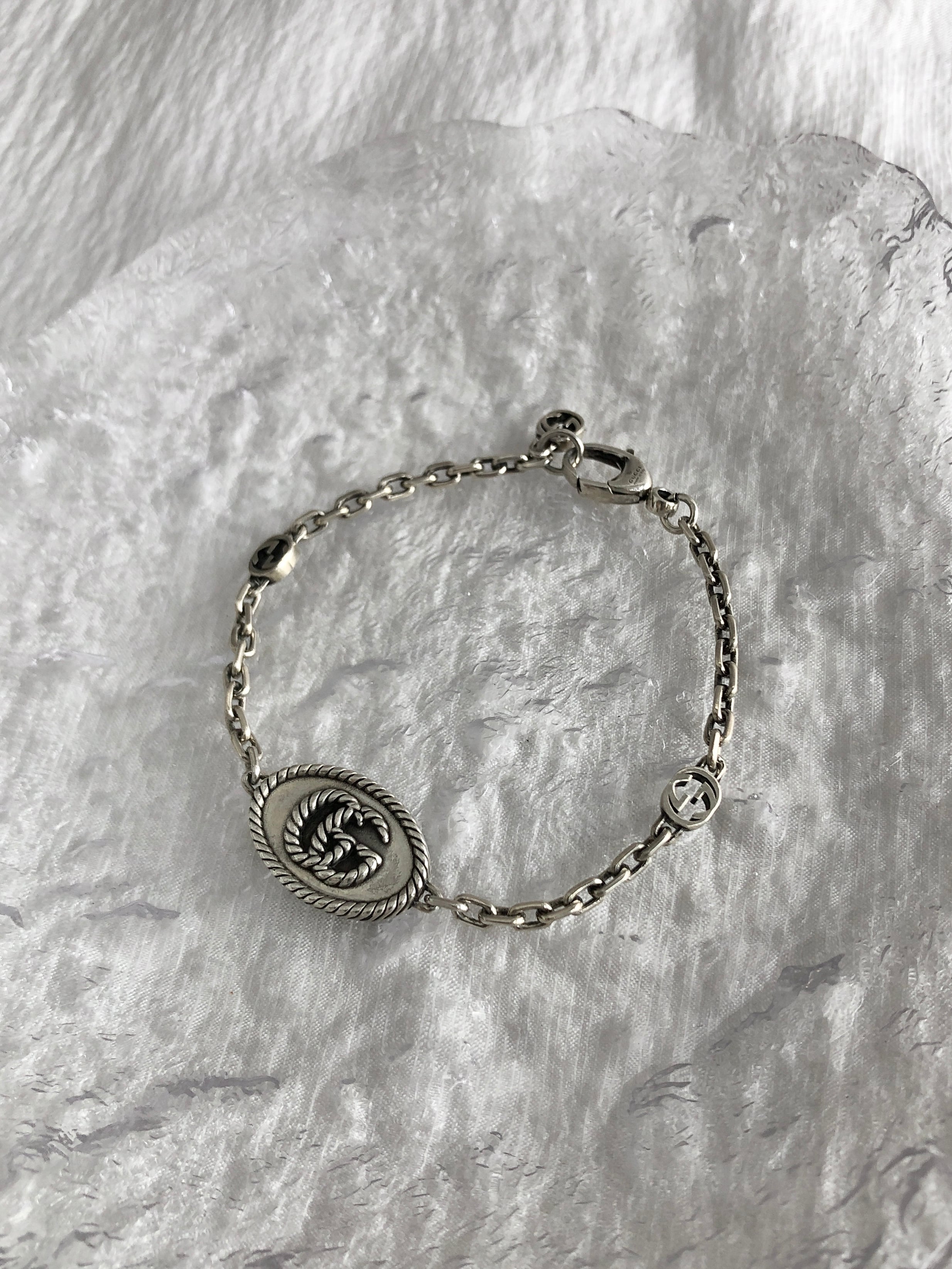 gucci oldブレスレット OLD GUCCI Leather Gold Bracelet グッチ
