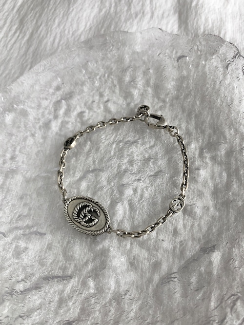 GUCCI グッチ ブレスレット シルバー GGマーモント 925 オーバル vintage ヴィンテージ オールド kacwvc