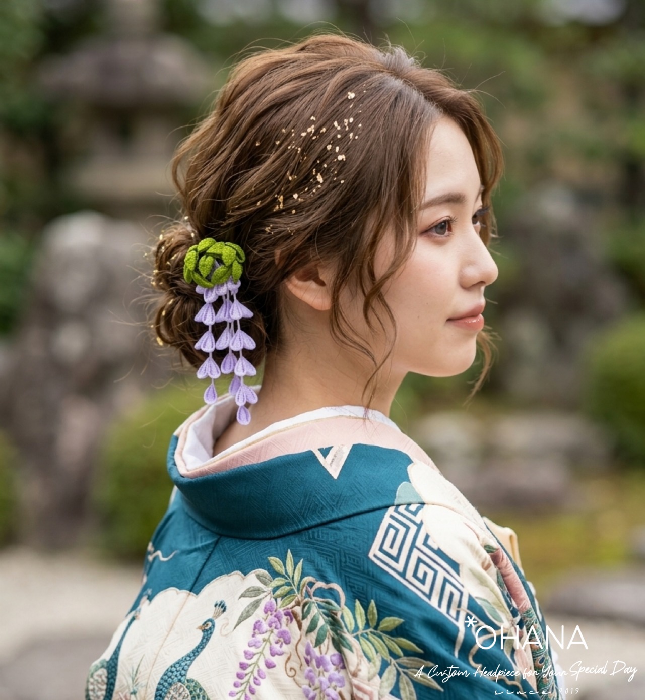つまみ細工髪飾り 成人式 和婚 結婚式 卒業式 七五三 和装 白無垢 振袖