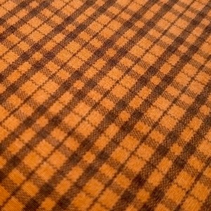 USAコットン ヴィンテージ 2004年　廃盤未使用保管 チェックテラコッタオレンジ QUILTING TREASURE QT30