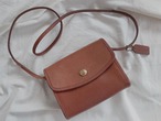 AMERICA 1990’s OLD COACH “Brown Leather” shoulder bag