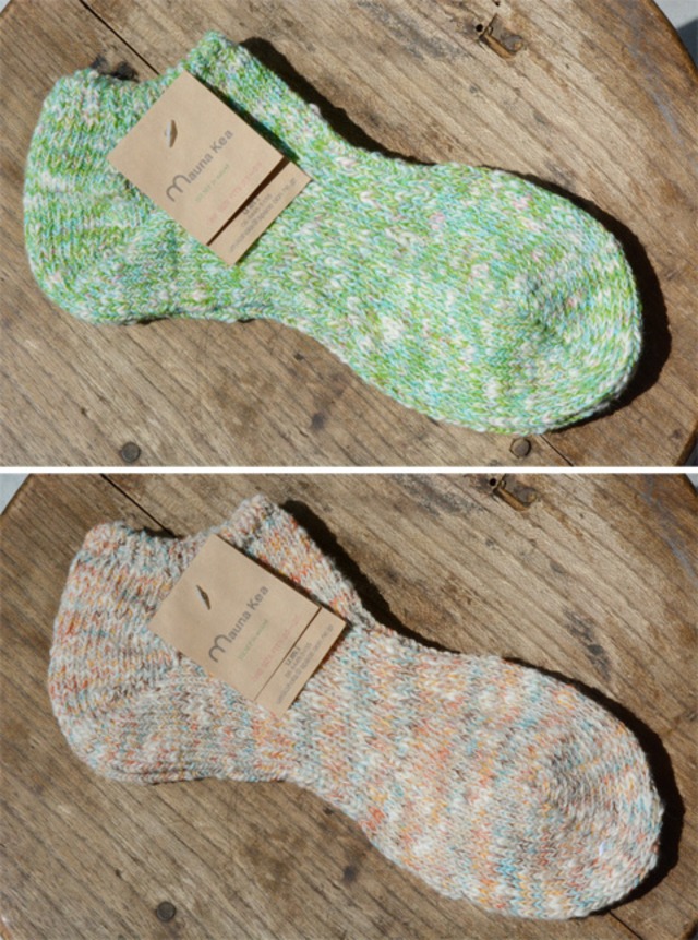 Mauna Kea（マウナケア）スラブリップル杢スニーカーソックス(218180)全5色