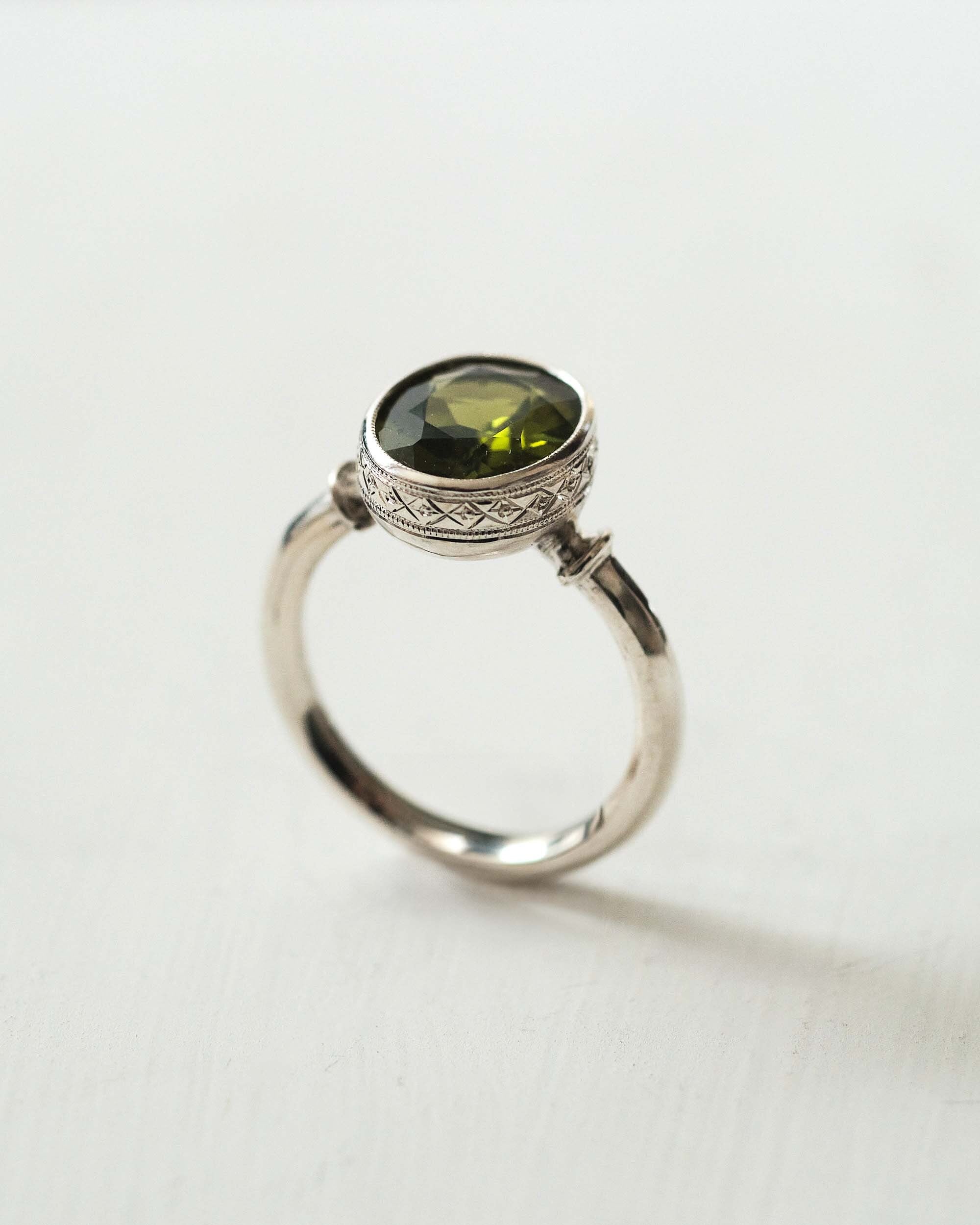 ペリドットのシルバーリング