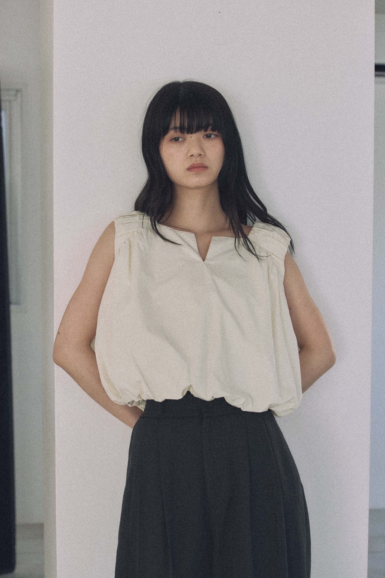 DU260512 2way Puff Blouse