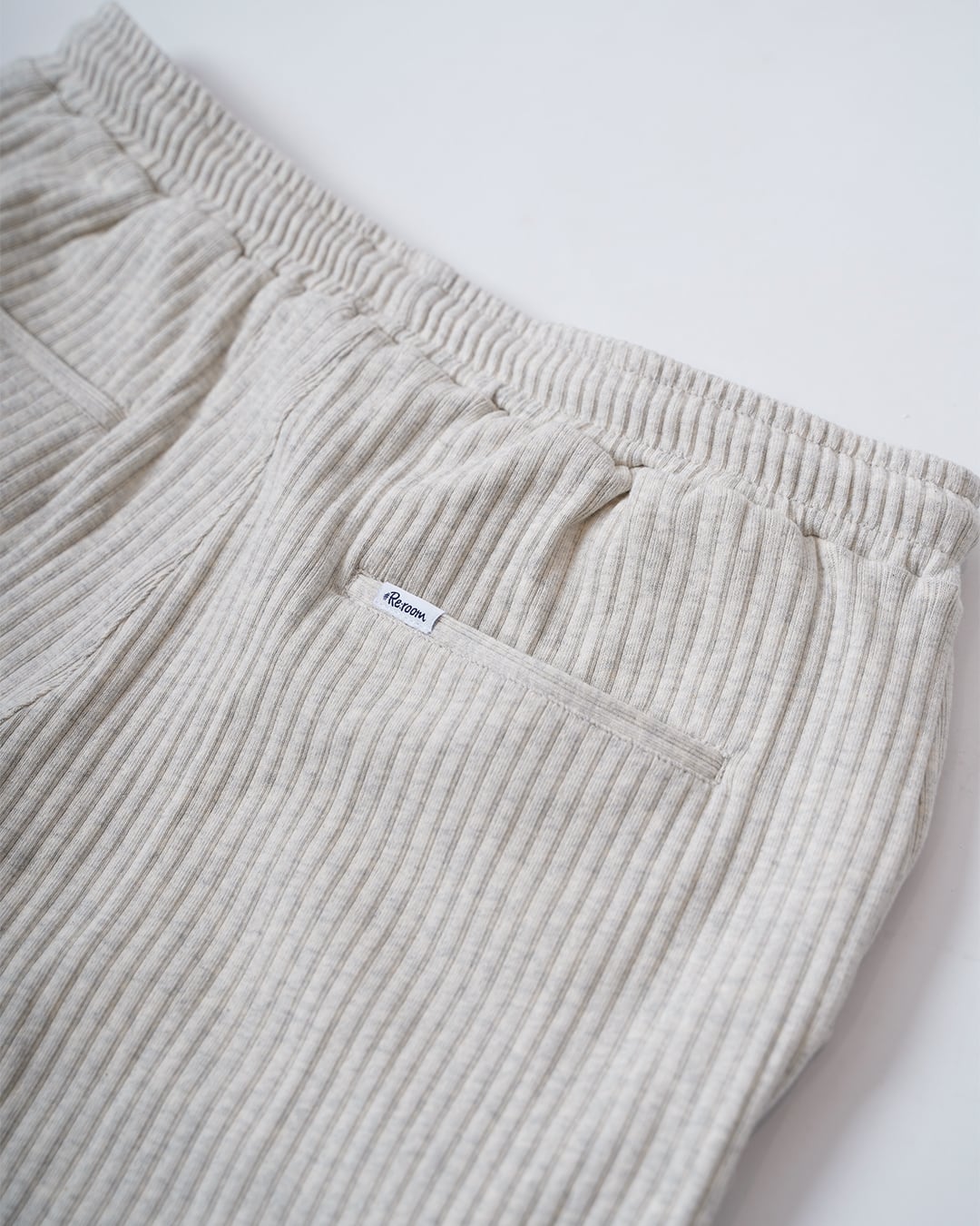 Reroom リルーム　ホワイトカーキ セットアップ 即完売 Re:room】RRM RIB RELAX PANTS ［REP325］ | #Re:room（リルーム）