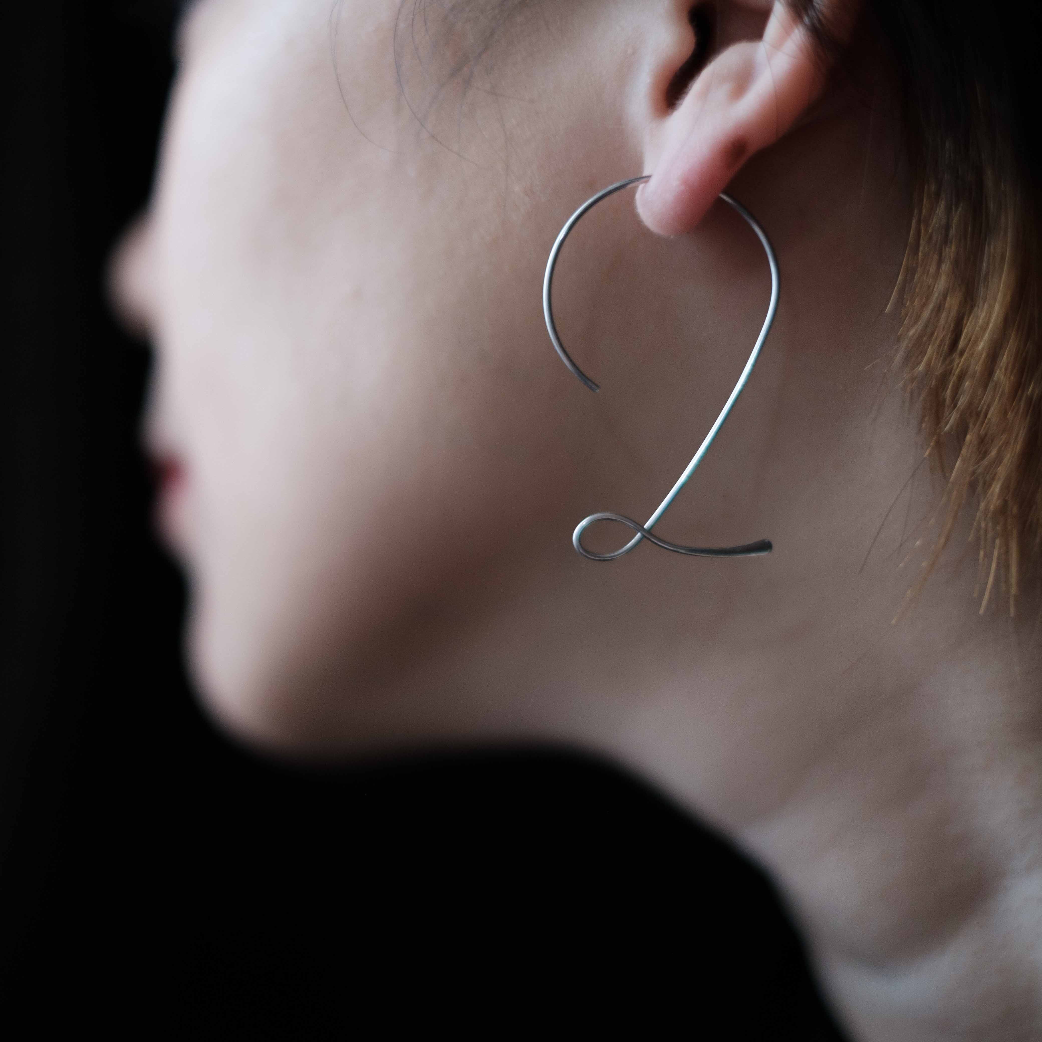 2」hook pierce gold | coloq