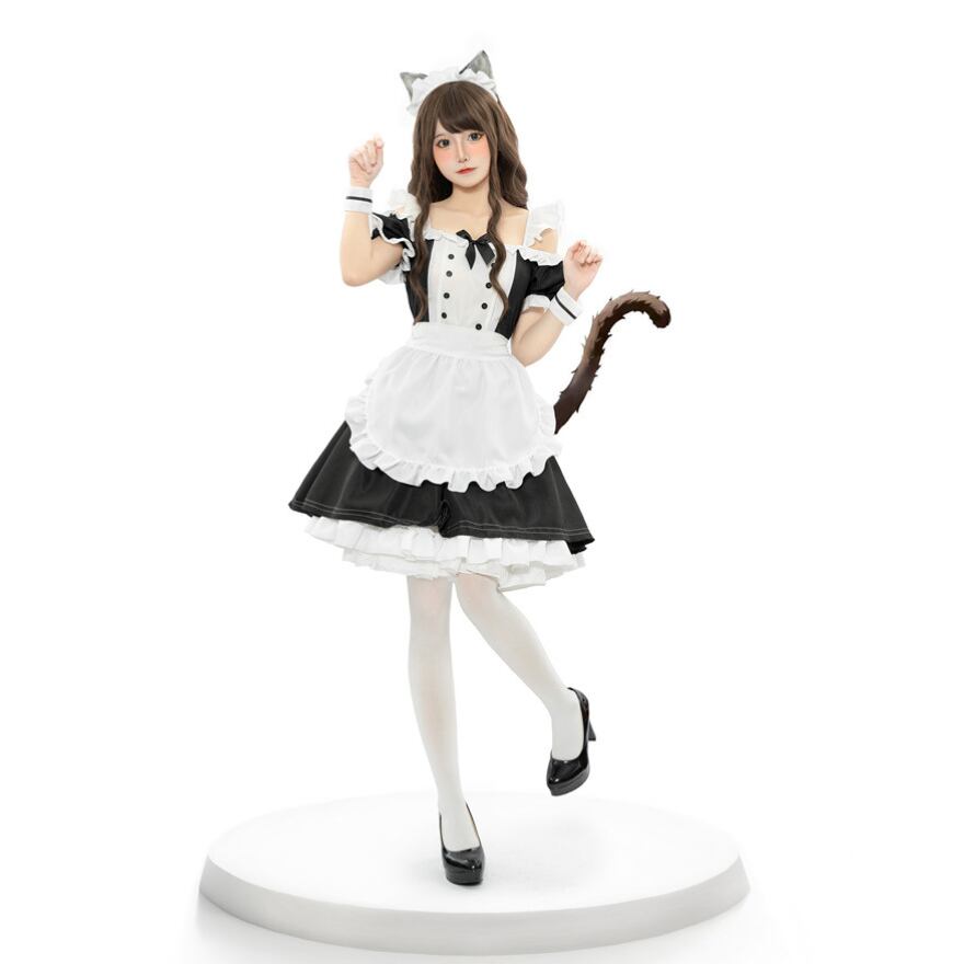 サブカル 服 地雷系 通販 メイド服 イベント衣装 メイドティアラ ワンピ エプロン ブレスレット 甘め ロマンティック ゆめかわ