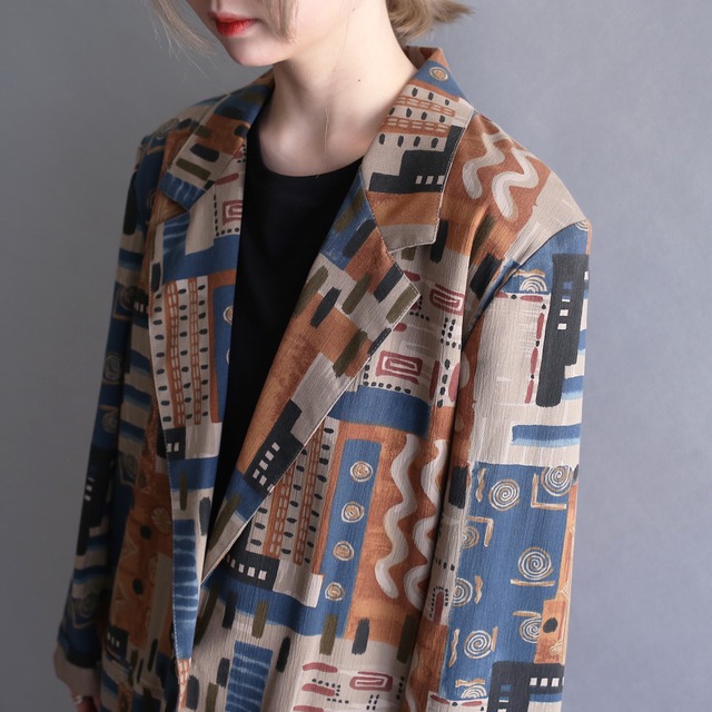 geometry good color pattern 1b easy tailored jacket