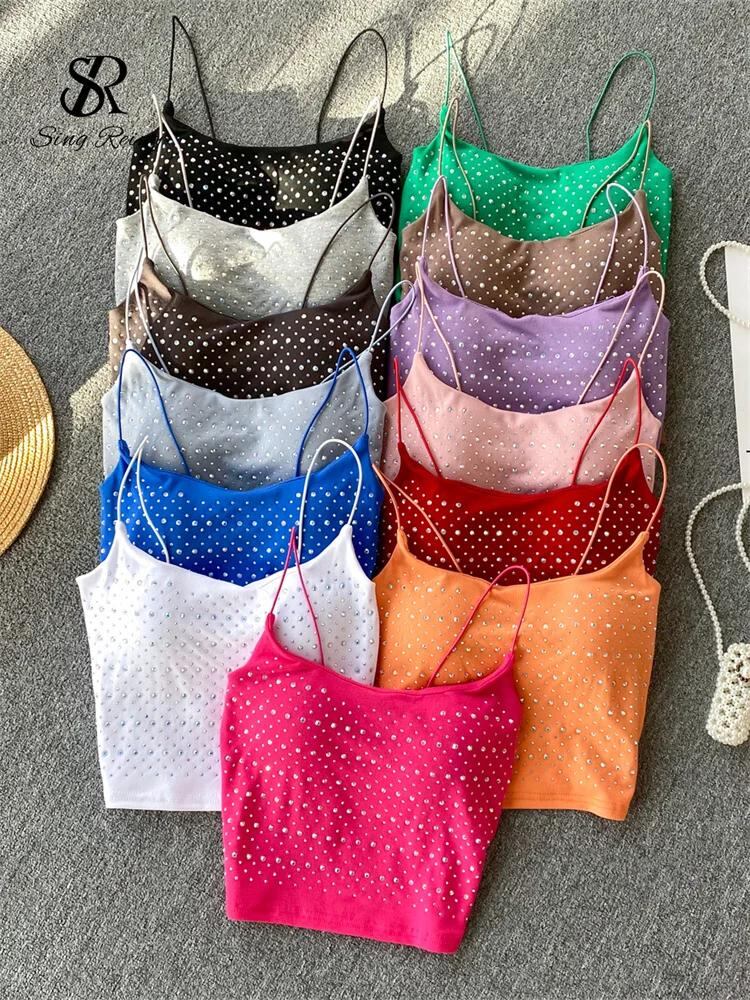 Sing補強-女性のダイヤモンドミニキャミス、スリムストラップ、セクシーなバックレストップス、ホットホリデー、かわいいビーチスタイル、ショートトップ、サマーファッション、2022_91