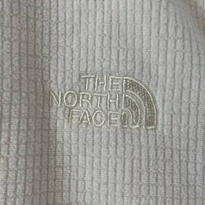 【NORTH FACE】ハーフジップ プルオーバー フリースジャケット 刺繍ロゴ ノースフェイス M US古着