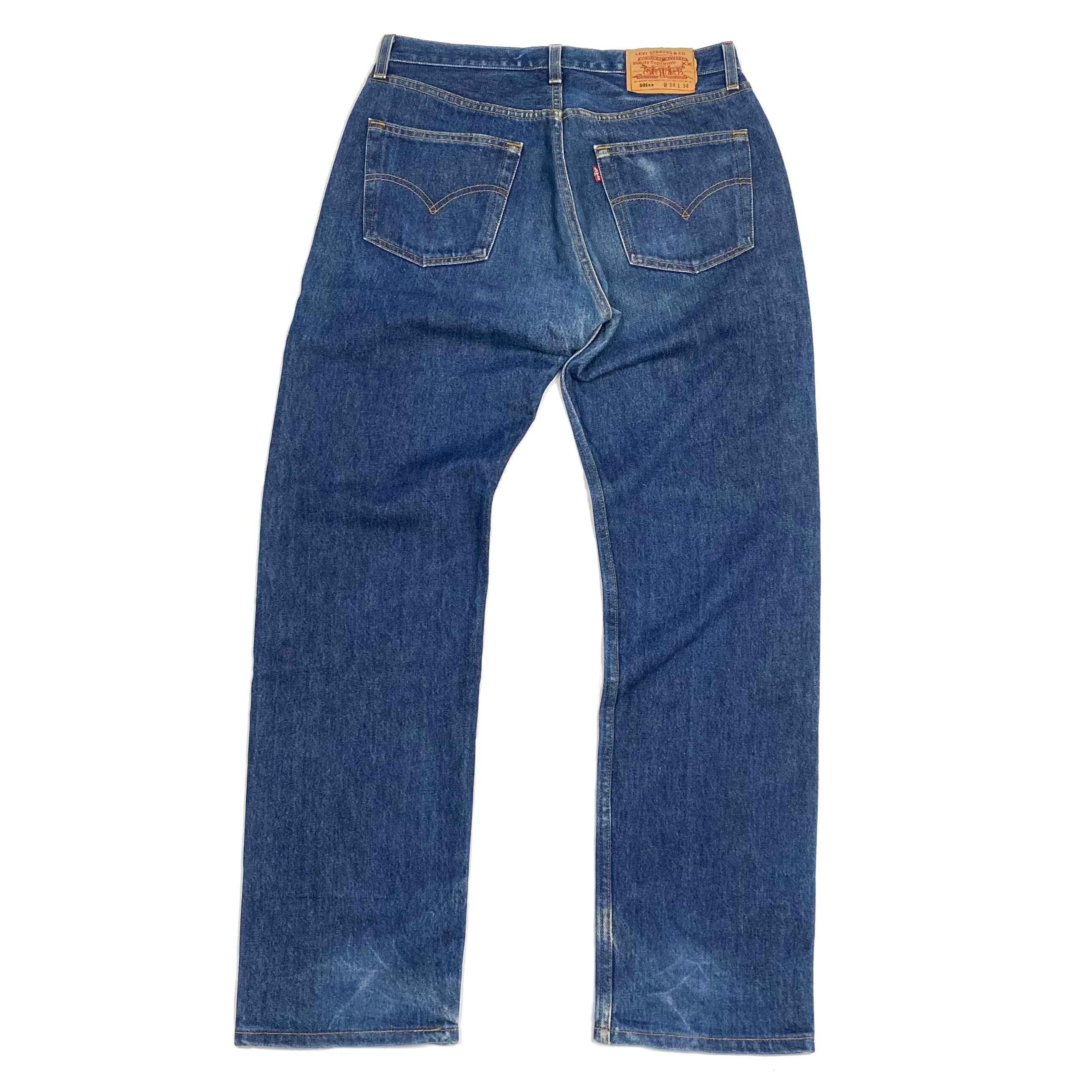 Levis リーバイス 501 リジッド ストレート ジーンズ インディゴ 