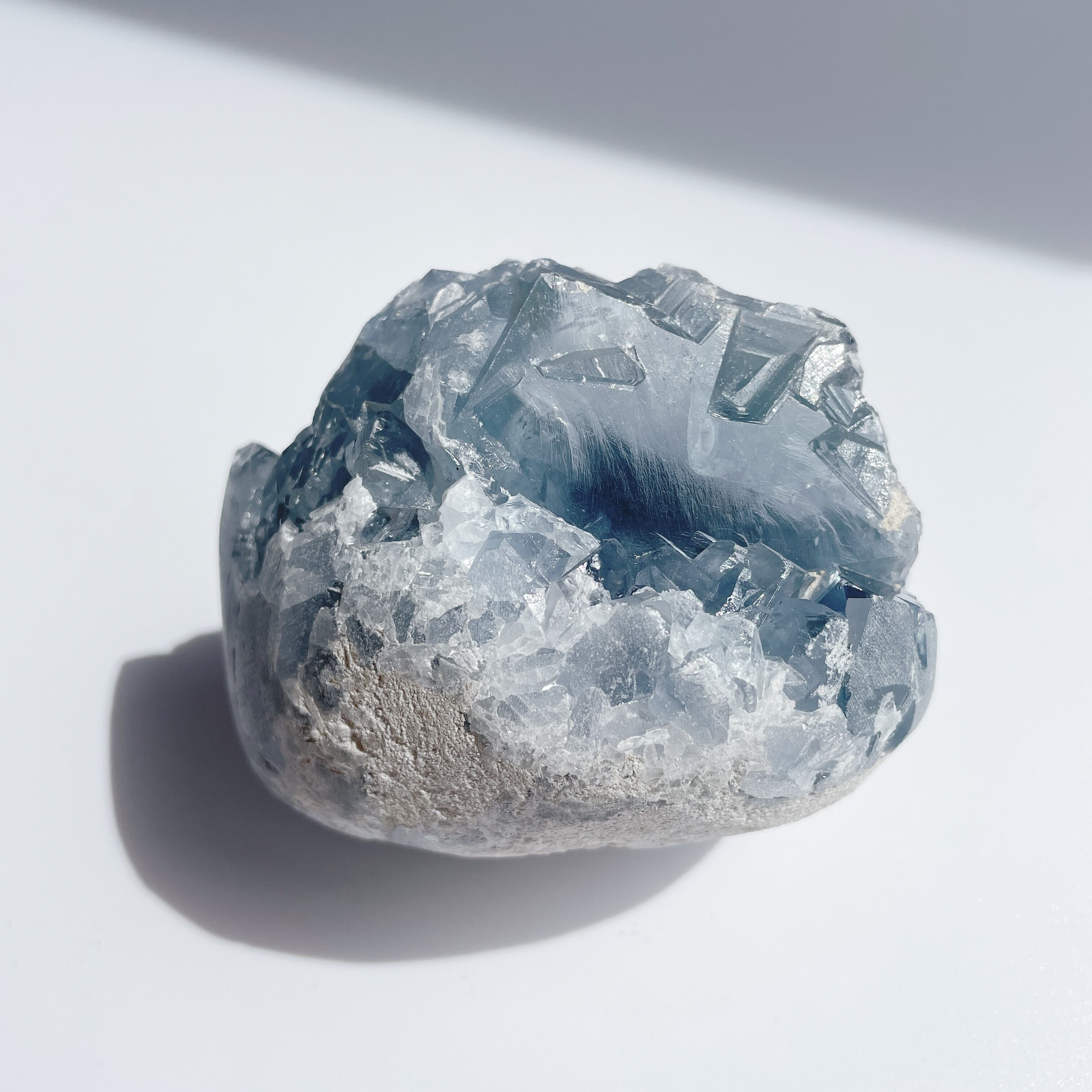 大きな結晶◎セレスタイト 卵型14♡Celestite♡天然石・原石