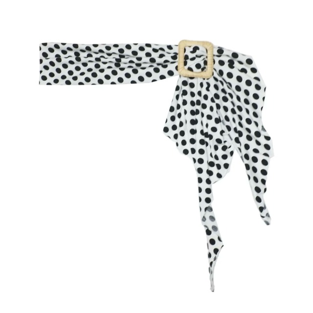 [nit alcove] pure cotton polka dot waistband scarf