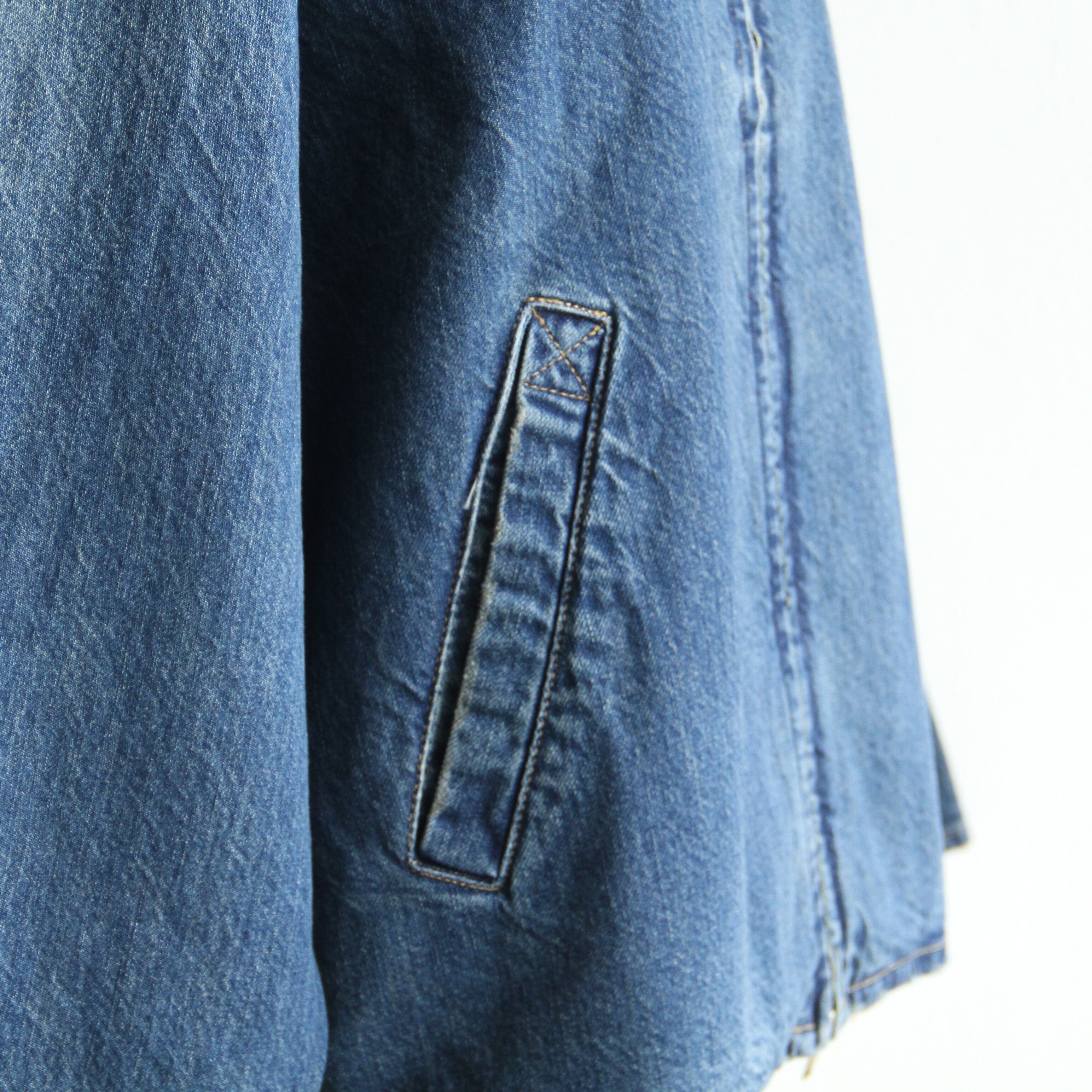 INSCRIRE Used Denim Zip Up Blouson | Terminal