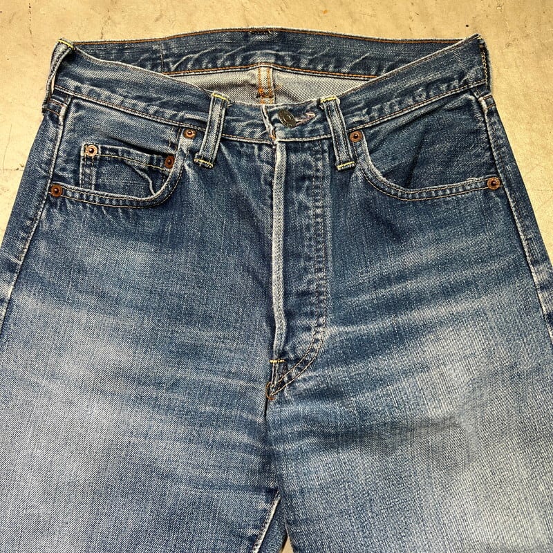 70's LEVI'S リーバイス 501 デニム Big E 刻印8 平行ステッチ