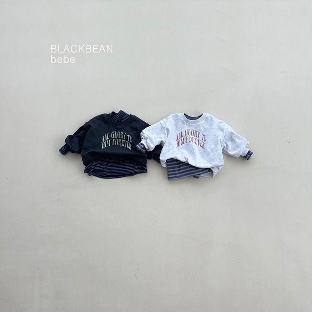 bebe glory sweatshirt【blackbean】※9月下旬〜10月上旬発送予定