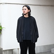 Nonnotte(ノノット) Minimum Smoking Jacket、kuon(クオン)GANKO別注Sashiko Docking Teeコーディネート