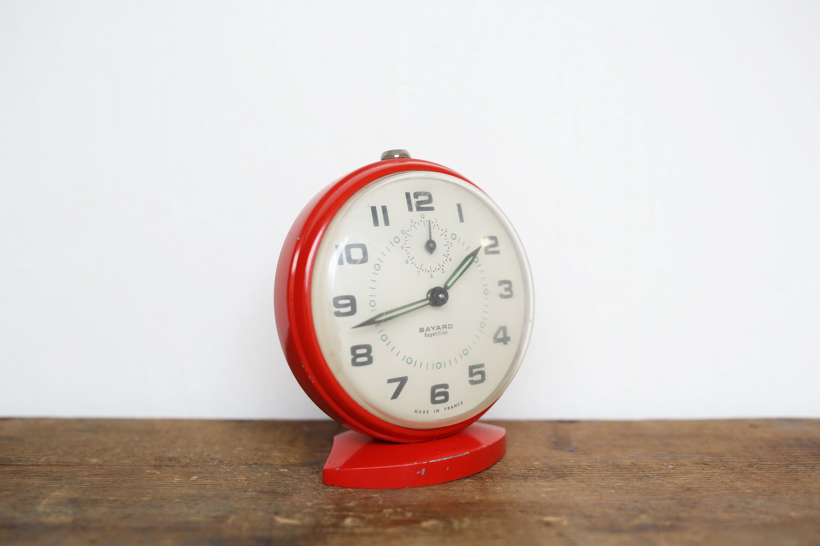 フランスアンティーク 小さな目覚まし時計 フランス製 bayard 置時計 フランスアンティーク ヴィンテージ 