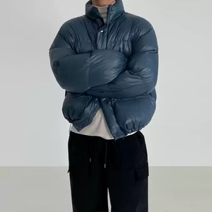 レトロスタンドカラーコットンブルゾン　1011