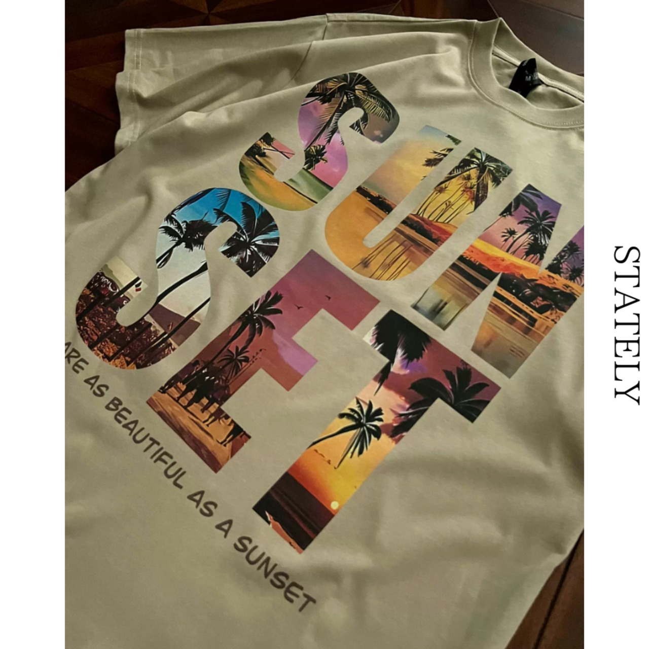 Sunset Graphic オーバーサイズTee/2color_T234・画像8