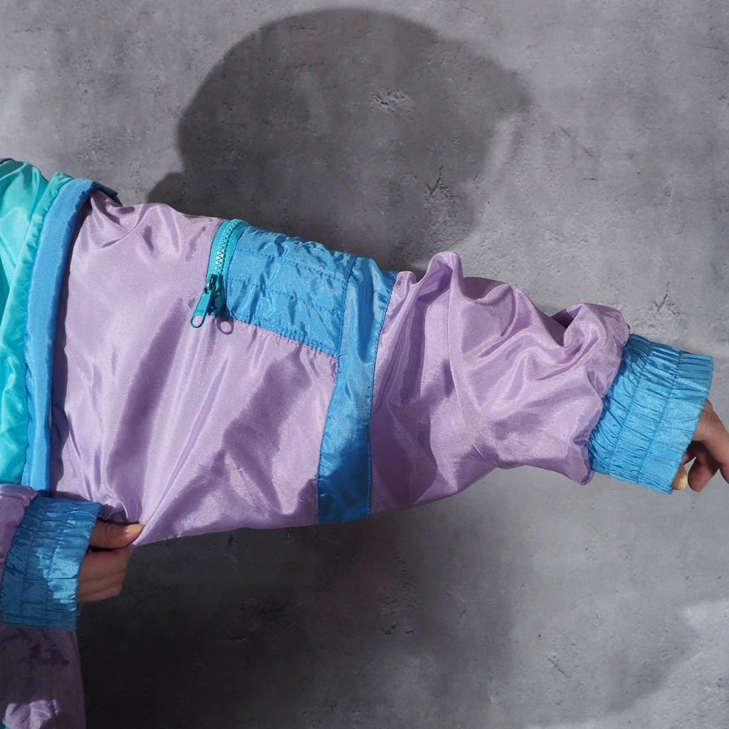 1980-90s ellesse transformation pale tone color blouson (made in Italy)