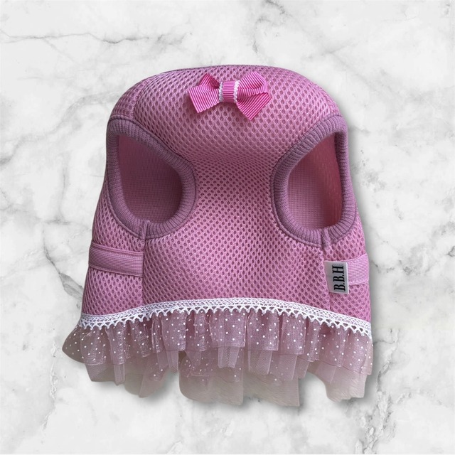 【メッシュハーネス】ピンク★リボン【クリックポスト¥185全国一律】