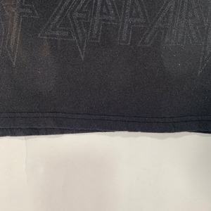 9266 デフ・レパード オフィシャル Tシャツ バンドT ブラック L