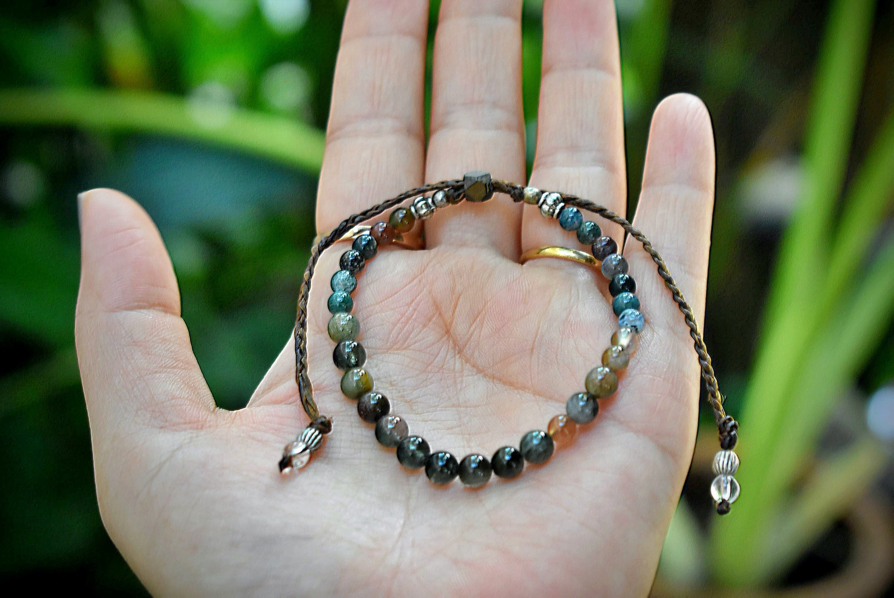 L13-217細身高氷種竹節リング13.5号グアテマラ産A貨本翡翠くりぬき黒翡翠 L13-217細身高氷種竹節リング13.5号グアテマラ産A貨本翡翠