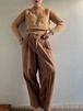 80s Vintage Volume Cotton Pants