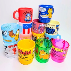 【 STACKING MUG / スタッキングマグ   積み重ねられるマグ  】 Betty Boop（ベティ・ブープ） / BETTY SURF CALIFORNIA / クリアブルー 〚アメリカン雑貨 アメトイ〛