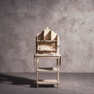 シェルフ/アンティークシェルフ/花台/フレンチアンティーク/ペイント家具/店舗什器/空間装飾