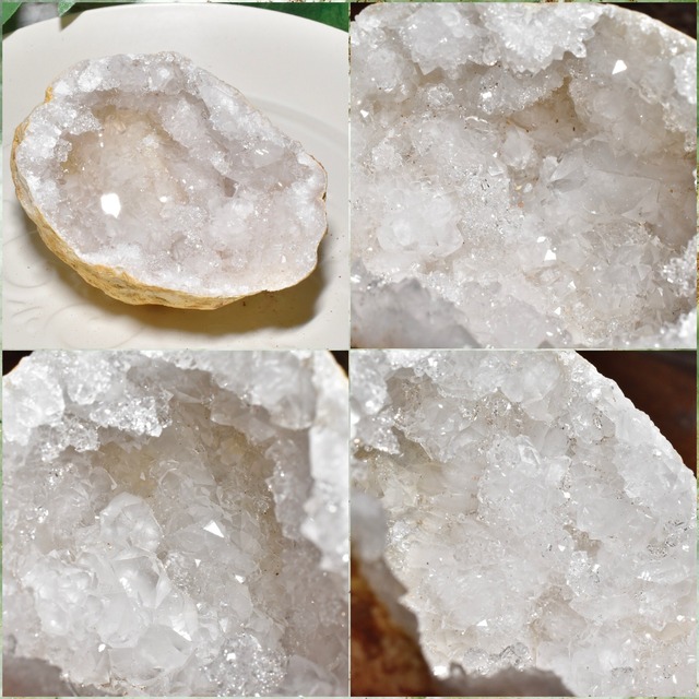 キラキラ輝く! 水晶ジオード 1個売り モロッコ産 CGD08