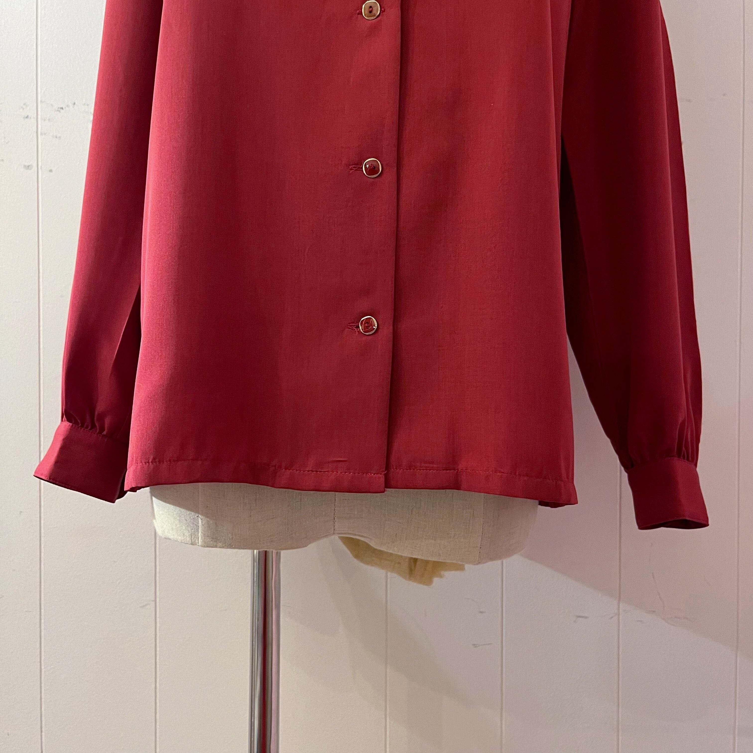 bordeaux black ribbon blouse