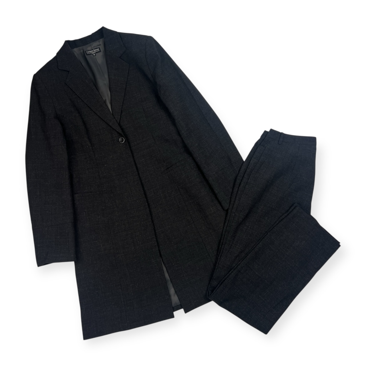 上下 Corinne Sarrut コリーヌ サリュー  セットアップ ジャケット パンツ 38/ダークグレー レディース