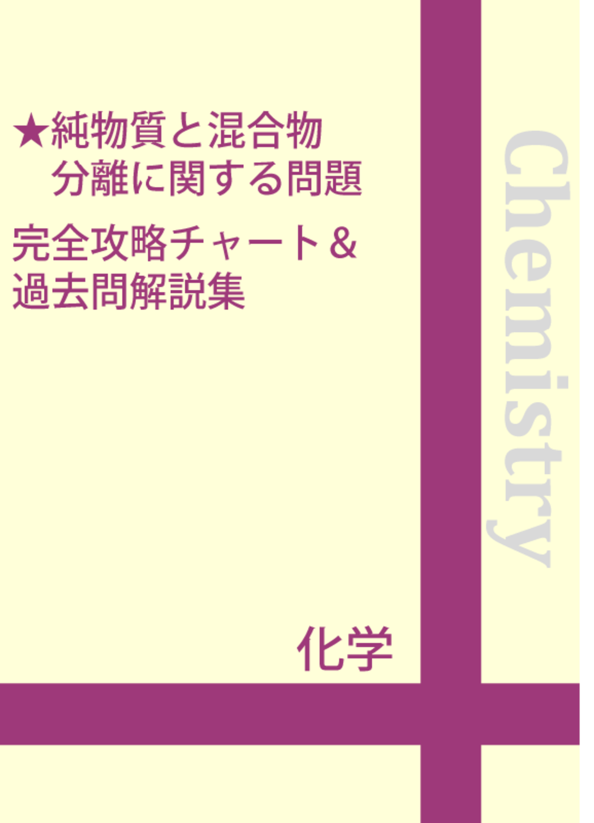 純物質と混合物 分離に関する問題 完全攻略チャート 過去問解説集 自宅でできる受験対策ショップ ワカルー Wakaru