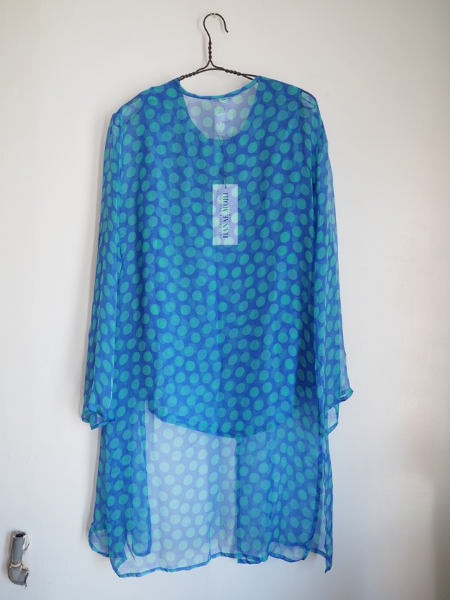 ∼1990's FRANCE HANAE MORI PARIS 100%silk cardigan