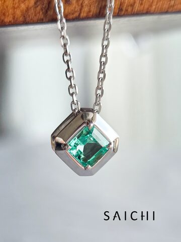 Pt900 エメラルドペンダント 0.43ct | PAY ID