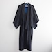 藍染 着物 木綿 縞模様 長着 ジャパンヴィンテージ 明治 大正 昭和 | Indigo Kimono Robe Long Japan Vintage 1910〜20s