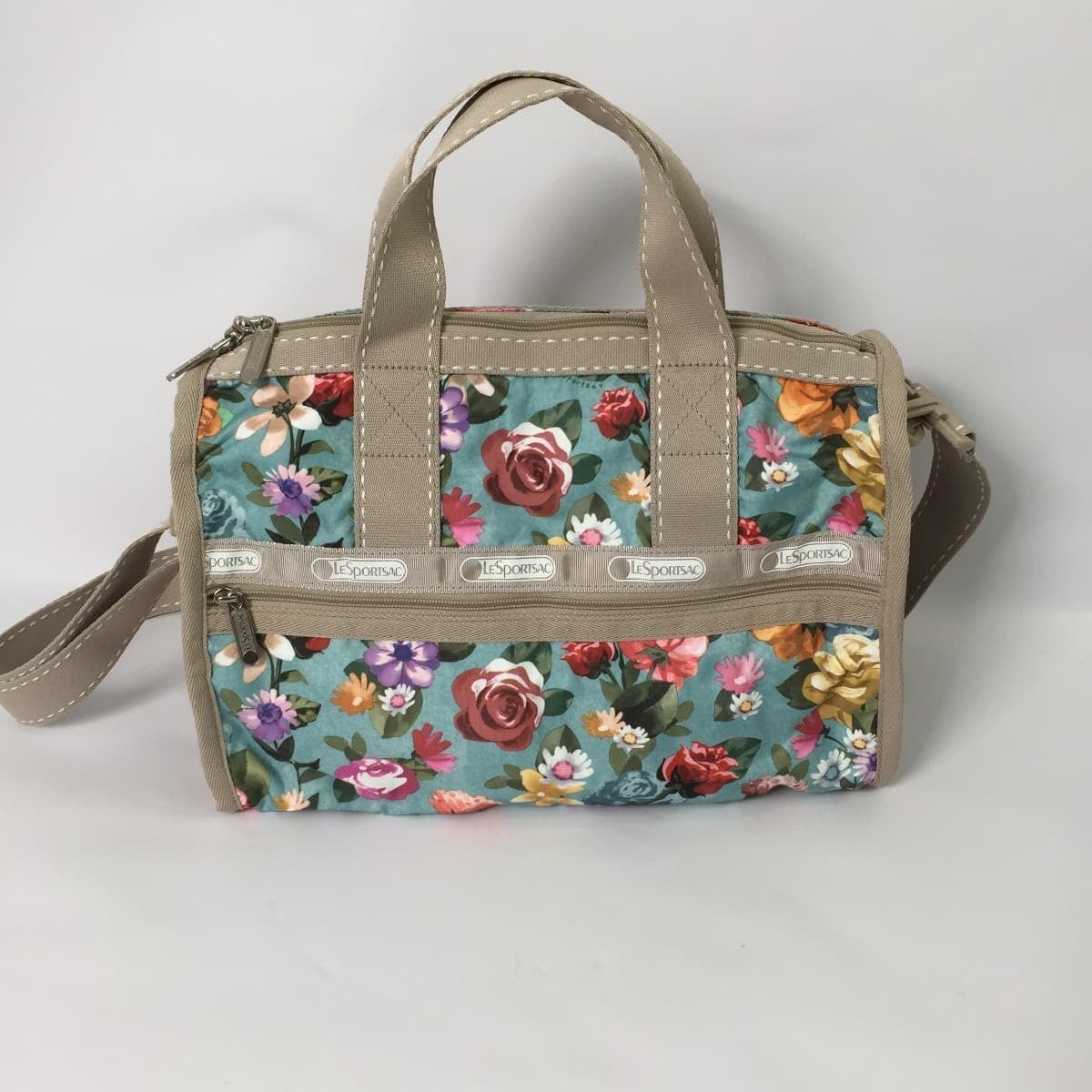 LeSportsac レスポートサック ミニボストン ハンドバッグ ショルダーバッグ 2way 花柄 ステッチ |  「フクル」ファッションブランドユーズドセレクトショップ powered by BASE