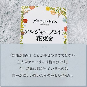 アルジャーノンに花束を 本屋 余白 アルジャーノンに花束を 本屋 余白