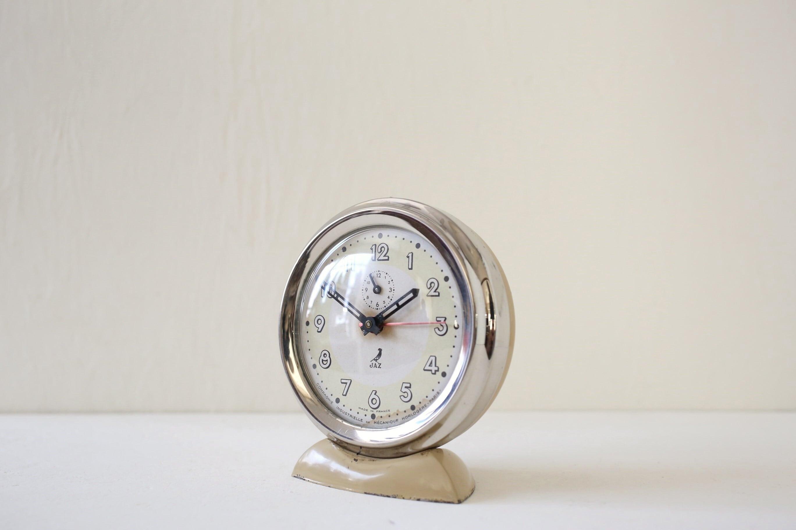 フランス アンティーク ヴィンテージ JAZ 目覚まし時計 『JAZIC