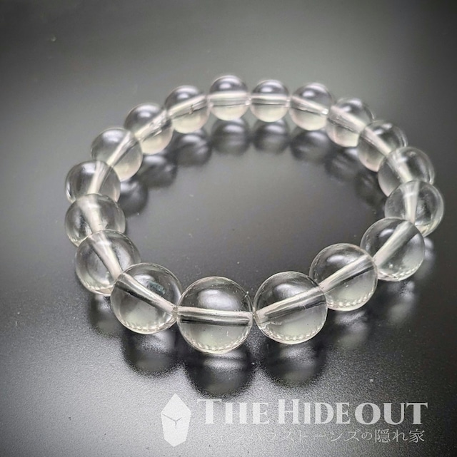 ヒマラヤ産鉱物アクセサリー034 ヒマラヤ水晶ブレスレットクリア　人気の流線形サイズグラデーション